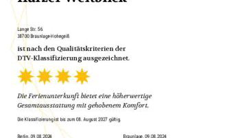 FeWo Harzer Weitblick, bis 2 Hunde Willkommen, W-Lan, 2x Smart TV, DTV 4 Sterne, 4 Pfoten - Foto 3, pet friendly