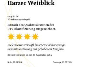 FeWo Harzer Weitblick, bis 2 Hunde Willkommen, W-Lan, 2x Smart TV, DTV 4 Sterne, 4 Pfoten - Foto 3