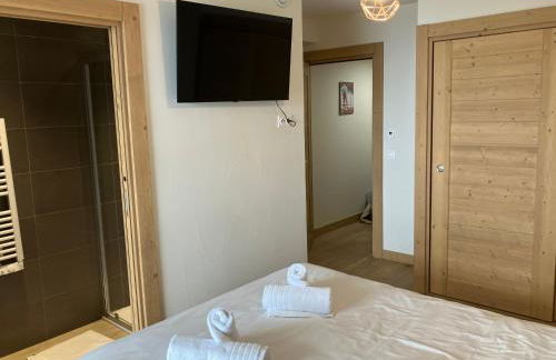 Luxurious duplex for 4-7p with large terrace and pool in ski-in ski-out 5 star residence at Les Arcs - Foto 49