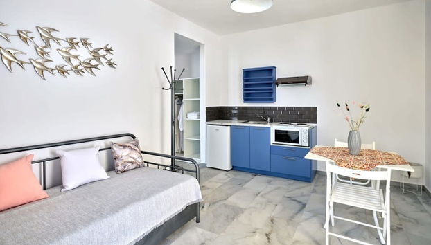 Villa Maria - Naoussa Pigeons Blue Gold Suite - Foto 3, Quarto