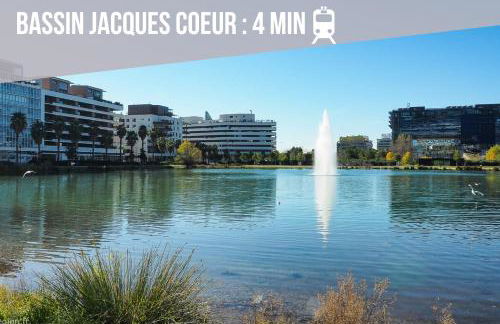 Montpellier Centre - Antigone - Parking Privé et Gratuit - Foto 18