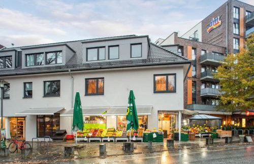 Apartment Kranich mit 3 Zimmern, top Infrastrukturlage HH Langenhorn, nähe Airport, Boxspringbetten und Arbeitsplätzen mit Glasfaser WLAN - Foto 31