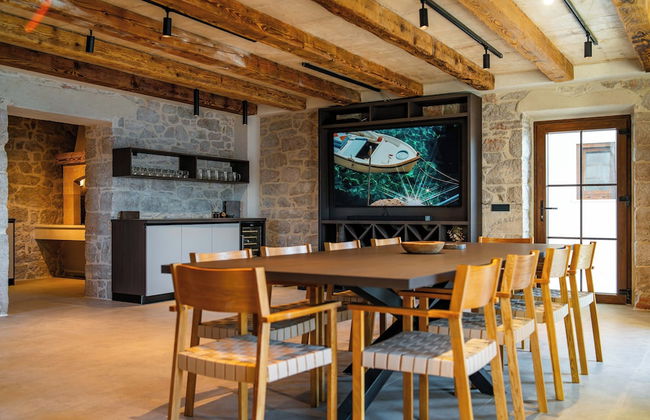 Sea front Villa Draga - infinity pool - Foto 13