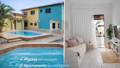 Apto 2 quartos, ar condicionado, 2 banheiros, piscina, 4 km do Centro, 6 km da Praia - Foto 3