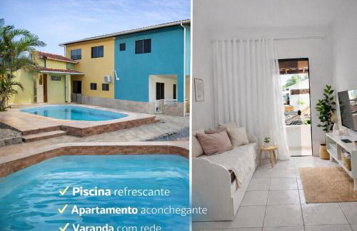 Apto 2 quartos, ar condicionado, 2 banheiros privativos, piscina, no Bairro Cambolo - Foto 3