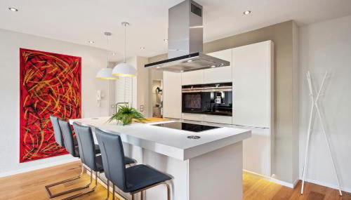 EDLER WOHNRAUM Schwanenteich-Suite mit Balkon, Kaffeevollautomat, Lift & Parkplatz - Foto 5, stove