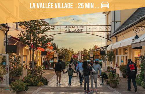 L'Escapade - PARIS 20 min - DISNEY 25 min - GARE 3 min à pied - PARKING - Confortable & Moderne - Free WIFI - Foto 21