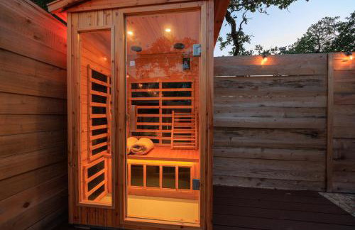 Romantic Tiny Luxury Retreat w heated pool, sauna n outdoor shower in Wimberley 10 acres - Foto 21