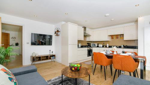 Stylish Hoxton 2 Bedroom 2 Bathroom Apartment With Balcony & Lift, Sleeps 6 - Foto 3, stove