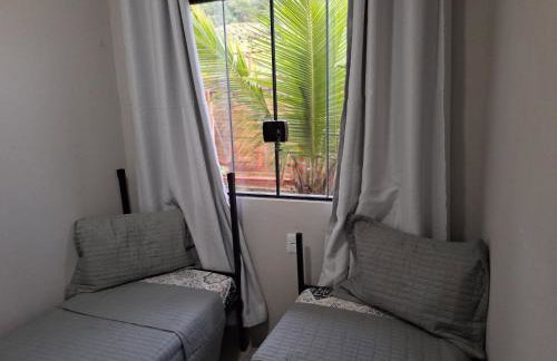 5 pessoas-praia-jacuzzi-Ar em cada quarto -Wi-Fi-estacionamento Residencial Raio de Sol - Foto 22