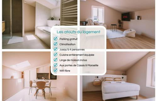 Quiétude-Loft neuf-Clim & Parking - Foto 1