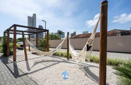 Apartamentos em Bal Piçarras 150 M DA PRAIA com SACADA, WI-FI, PISCINA, PORTARIA 24h, PLAYGROUND e vaga de GARAGEM - Foto 6