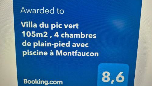 Villa du pic vert 105m2 , 4 chambres de plain-pied avec piscine à Montfaucon - Foto 2