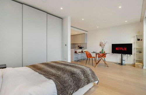 Skyline Studio with Pool & Gym, Canary Wharf - Foto 6