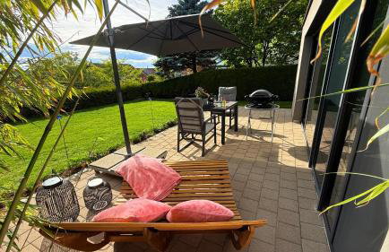 Panorama-Übernachtungen - 4 Sterne DTV - eigene Terrasse mit Garten - Infrarot-Sauna mit Dampfbad - Photo 20