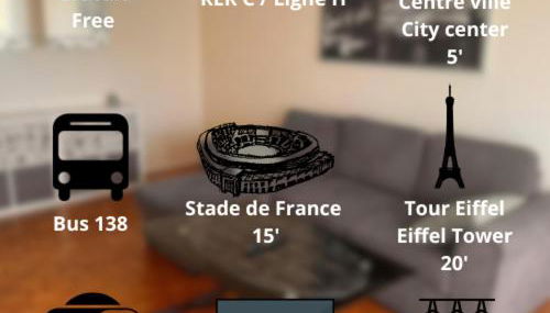 OPEN 24 7 Apartment parking 15' PARIS 3' ATHLETICA - Foto 2