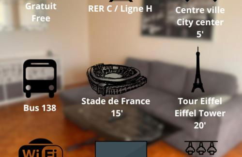 OPEN 24 7 Apartment parking 15' PARIS 3' ATHLETICA - Foto 2