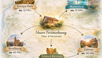 Europa Park Unterkunft für 6 Gäste mit Garten - Foto 5