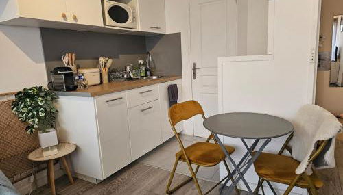 Studio 2 personnes Vue Mer Climatisé Linge Maison - Foto 5, stove, toaster