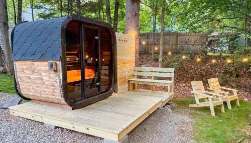 SaunaHaus - Log Cabin plus Private Sauna by the Brook - Foto 2