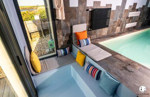 Villa Ponant 5 étoiles à Doëlan, piscine face mer - Foto 15