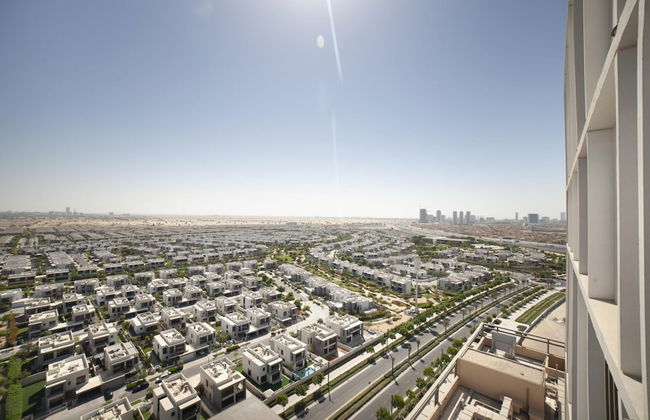 Modern Boho 1BR Sleeps4 Balcony Pool Gym Dxbhills - Foto 15