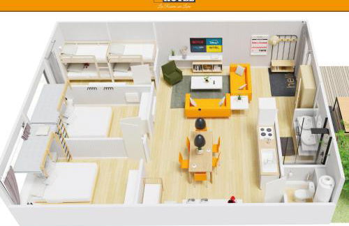 APPART'HÔTEL Les Prés Blondeau, 1 à 10 personnes, 3 chambres, Terrasse, Parking privé, Wifi, Arrivée autonome 24-7 - Photo 38