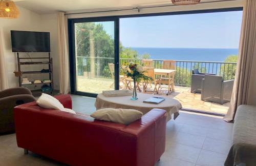Corse villa sea view 180 AC 4 bedeooms sleeps 10 - Foto 3