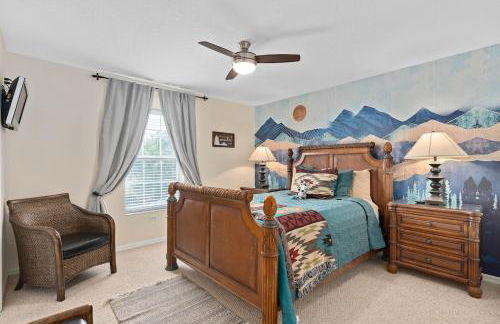 Luxurious 9BR Themed SE Facing Pool Hot Tub Theater Game Room BBQ 2 miles Disney - Foto 19