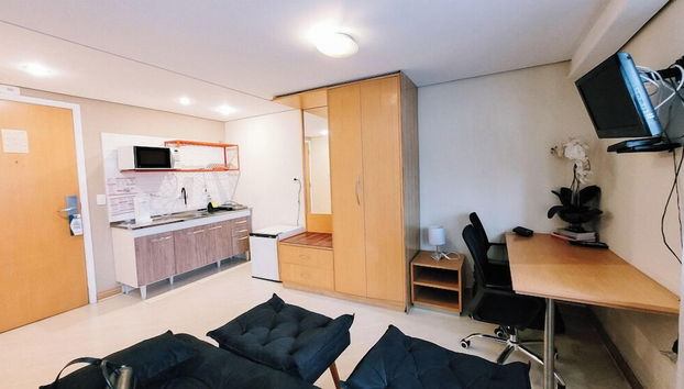 Studio Ibirapuera com piscina - Foto 5, Zona de estar