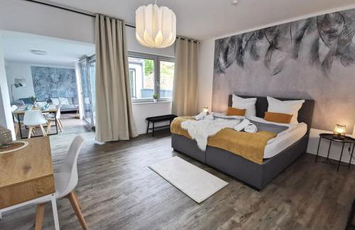 BohnApartments - Town House am Stadtpark - Terrasse - Parkplätze - WLAN - Foto 1