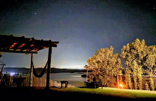 Chalé Mirante, piscina, cachoeira, lago e vista espetacular em Alexânia Goiás - Foto 30