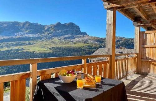 Vue panoramique sur les montagnes plein Sud - T2 Skis aux pieds, Piscine & Spa - Foto 31