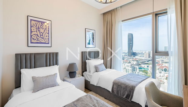 3BR High Floor Downtown Views 2- T1 - Foto 4, Habitación