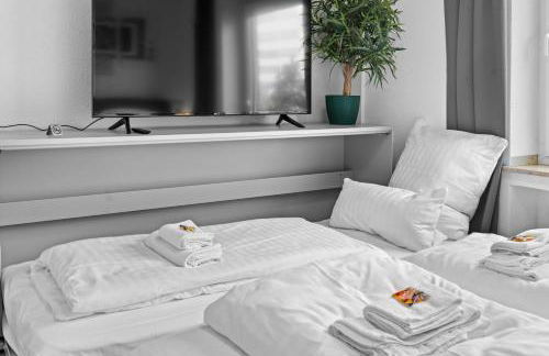 Design Luxus, Vollausstattung, 2 min Hbf Duisburg, beste Betten, 2 55" TV, Netflix, W24 - Foto 17