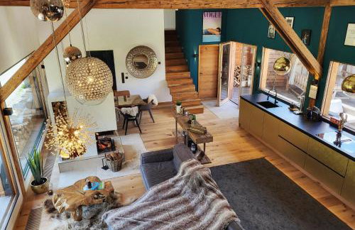 stylische Alpenlounge mit Pool, Blockhaus-Sauna und Jacuzzi für bis zu 12 Personen - Foto 47