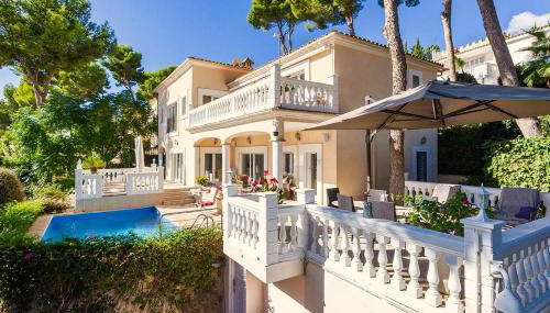 Exklusive Villa in Paguera für bis zu 8 Personen, mit Meerblick und Pool - Foto 1, Garden