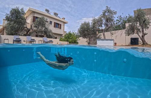 Villa Daratso with private heated pool view to the sea - Foto 12