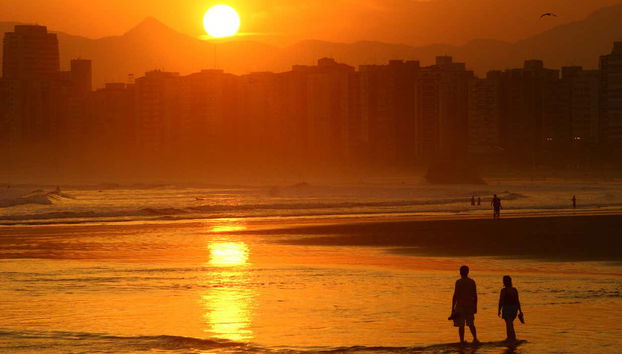 Playa de Itararé, en São Vicente