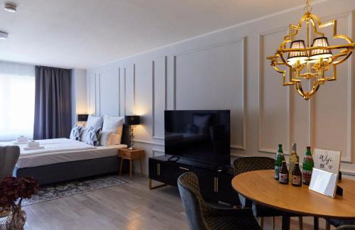 R B Apartment Hamburg Comfort am Flughafen für 1-5 Personen - ideal für Geschäftsreisende und Familien - Küche - Smart TV - Waschtrockner - kostenloser Parkplatz - Foto 26