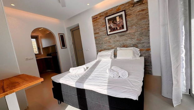 Tzia Stone Modern Studio with Sea View - Foto 2, Habitación