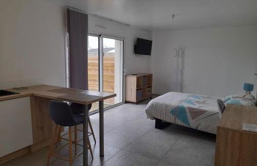 Studio lumineux avec terrasse - Photo 4