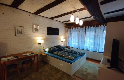 Erdgeschosswohnung im historischen Fachwerkhaus in Alsfeld inklusive PKW-Parkplatz - Foto 1