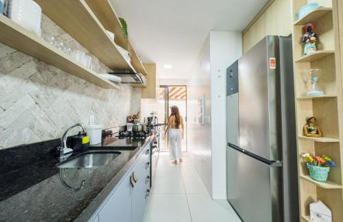 Casa Turquesa Pé na areia Piscina infinita Pet friendly Condomínio fechado - Foto 28