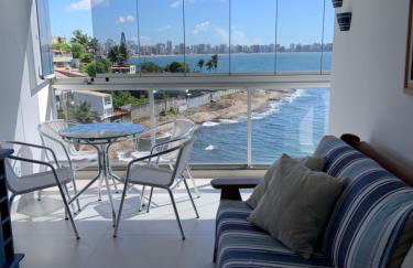 Apartamento vista do mar, pé na areia e águas tranquilas, no cento de Guarapari - Foto 14