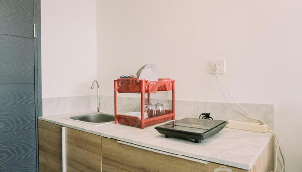 Homey And Comfy Studio Collins Boulevard Apartment - Foto 5, Cocina privada