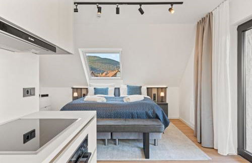 1-2 Personen - Parkplatz - Fahrradgarage - Zentrum - Küche - Balkon - WLAN - Klima - Foto 7