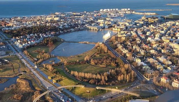 Vue depuis l'hélicoptère