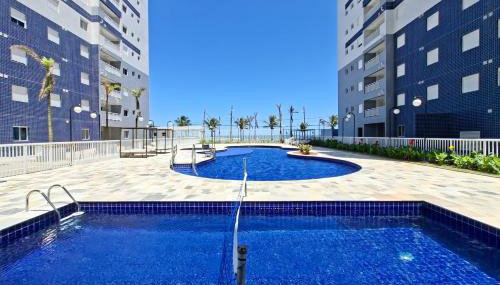 Vista Mar Apartamento Churrasco Piscina Wifi Mongaguá - Foto 2
