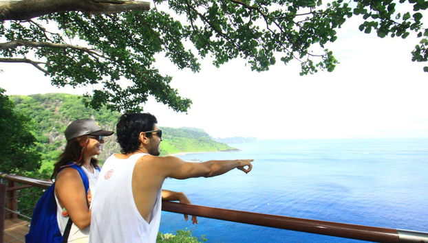 Disfrutado de las vistas desde el mirador